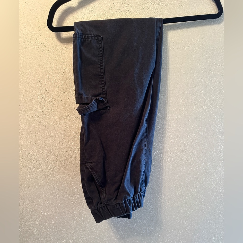 H&M twill cargo pants US 4EUC BLACK